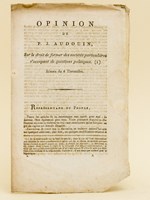 Opinion de P. J. Audouin, sur le droit de former des sociétés particulières s'occupant de questions politiques. Séance du 6 thermidor.