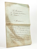 Lettre de 8 pp. adressée ' A Messieurs du Directoire du District de Toneins' [ Tonneins ] daté du 13 janvier 1791 ; [ On joint : ] Extrait de la délibération prise par le Conseil Municipal de la Commune de Tonneins La Montagne