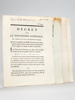 [ 4 décrets de la Révolution Française sur des travaux d'aménagement et les transports ] Décret de la Convention Nationale du 13e jour de Pluviôse, an second e la République Française, une & indivisib