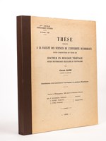 Contribution à la connaissance cytologique de quelques Hépatiques [ Thèse présentée à la faculté des Sciences de l'Université de Bordeaux pour l'obtention du titre de Docteur en Biologie Vég&e