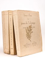 Livre d'Or des Jeux de l'Olympe [ Lot de 3 vol. ]. Tournoi de Printemps 1934 section Prose - Tournoi de Printemps 1934 section Poésie - Tournoi d'Hiver 1934 Section Poésie.