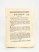 Décret de la Convention Nationale du 22 avril 1793, l'an second de la République Française, Qui ordonne aux Généraux en chef de faire une Revue générale, pour constater l'état actuel & effectif de to