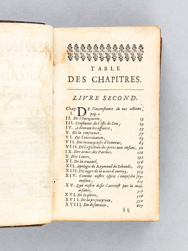 les essais de montaigne resume