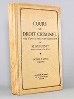 Cours de Droit Criminel. Licence 2e Année 1946-1947. Paris