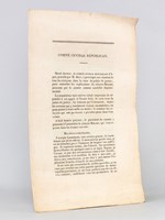 Comité Central Républicain. [ Discours du Candidat Bérard, commissaire du gouvernement et candidat républicain en 1848 ] ... 'Je vous quittai il y a onze ans pour aller à Paris et me préparer à l'éc