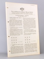 [ Lot de cours professionnels télévisés de l'O.R.T.F. , années 1966 et 1967 ] Les Semi-conducteurs : transistors (M. Berger) ; La commutation (M. Loie) ; Transistors : Semi-conducteurs (MM. Berger et Glowinski)