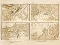 Places d'Allemagne. Occupation de Sarrebourg par Mr. de Conflans le 27 juin 1705 - Le Fort Louis débloqué le 2 Mai 1706 - Prise de Guermersheim par le Comte d'Evreux 7 Mai 1706 - Prise de Drusenheim par le Prince de Bade le 24 7bre 1705 ; re