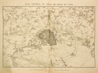 Plan Général du Siège de Lille en 1708 [ tiré de l'Atlas des Mémoires Militaires relatifs à la Succession d'Espagne sous Louis XIV. Extraits de la Correspondance de la Cour et des Généraux ]