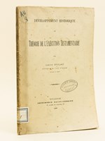 Développement historique et théorie de l'exécution testamentaire. Thèse pour le doctorat,