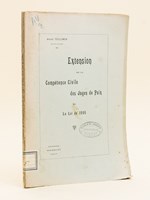 Extension de la Compétence Civile des Juges de Paix et la Loi de 1905.