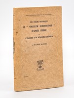 Une énigme historique : Le 'Vinculum substantiale', d'après Leibniz et l'ébauche d'un réalisme supérieur.