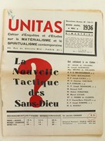 Unitas. Cahier d'Enquêtes et d'Etudes sur le Matérialisme et le Spiritualisme contemporains. Deuxième Année. Mars - Avril - Mai 1936 N° 10-11 : La Nouvelle Tactique des Sans-Dieu