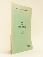 Cours de Chimie minérale. Acide sulfurique. Renseignement numériques. Ecole Centrale des Arts et Manufactures. 3ème année d'Etudes