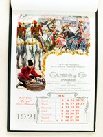 Calendrier 1921 Imprimerie des Arts Industriels Camis & Cie Paris [ Modèle éditeur pour le 'Prior' Roy des Mousseulx ]