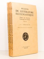 Bulletin de Littérature Ecclésiastique , Tome LXVI , Année 1965 ( Lot de 4 num., année complète) : n° 1 Janvier - Mars ; n° 2 Avril -Juin ; n° 3 Juillet - Septembre ; n° 4 Octobre - Décembre