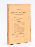 Bulletin de Littérature Ecclésiastique publié par l'Institut Catholique de Toulouse (Année 1930 Complète - Tome XXXI) [ Contient : ] Germain Breton : L'Action catholique 1830-1930 ; Besson : Le Chanoine Auguste Trilhe ;