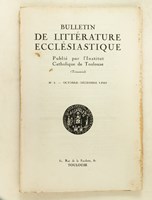 Bulletin de Littérature Ecclésiastique publié par l'Institut Catholique de Toulouse (Année 1946 - Numéro 4 : octobre-décembre 1946 ) [ Contient : ] Le style de Sainte Thérèse (Ramon Menedez Pidal) ;