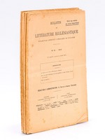 Bulletin de Littérature Ecclésiastique publié par l'Institut Catholique de Toulouse (Année 1914 8 Numéros, du n° 3 au n° 10 ) [ Contient : ] La Guerre et la Patrie (Mgr Breton) ; Pour une étude méth