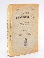 Revue Bénédictine. Table des Matières Années I-XXI : 1884 - 1904 [ Avec : ] Revue Bénédictine. Tables Générales des tomes XXII à LIV 1905-1942 par Dom David Amand