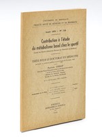 Contribution à l'étude du métabolisme basal chez le sportif [ Livre dédicacé par l'auteur ] Thèse pour le doctorat en médecine présentée et soutenue publiquement le Lundi 30 Novembre 1959