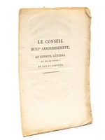 Conseil du IIme Arrondissement, au Conseil Général du Département de Lot-et-Garonne [ 4 Floréal An XI ]