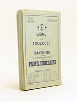 Profil itinéraire. Ligne de Toulouse à Bayonne. 5e à 8e arrondissement. Juin 1940. 4e Division - Voie. S.N.C.F. Région Sud-Ouest