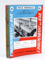 L'Indépendant du Rail ( I.D.R. ), Revue mensuelle pour la défense et la propagande de l'artisanat français des modèles réduits ferroviaires 'HO', Année 1971 complète ( 10 numéros ) : n° 85, 86, 8