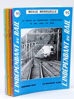 L'Indépendant du Rail ( I.D.R. ), la revue du modélisme ferroviaire et des amis du rail, Année 1972 complète ( 12 numéros ) : n° 95, 96, 97, 98, 99, 100, 101, 102, 103, 104, 105, 106