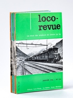 Loco-Revue - La revue des amateurs de chemin de fer , Année 1954 (lot de 9 numéros sur 12) : n° 124, 125, 126, 128, 130, 131, 133, 134, 135