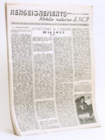 Renseignements hebdomadaires SNCF (Lot de 27 numéros suivis du n° 111 du 3 décembre 1943 au n° 137 du 21 juillet 1944) Recueil de notes officielles, professionnelles et sociales à l'usage du personnel.