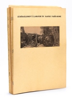 Lot de 25 dossiers recueillant des coupures de presse relatives à des catastrophes ferroviaires, entre 1935 et 1938 [ Contient notamment : ] Ligne Modane-Paris 1935 - Déraillement près de Niort 1936 - Accident du rapide Paris-Vienne 1