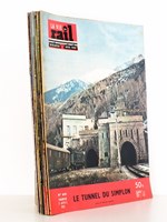 La Vie du Rail [ lot de 11 numéros avec des articles relatifs aux chemins de fer italiens : Italie du Nord ] : n° 491 le tunnel du Simplon (avril 1955) ; n° 684 la région ferroviaire d'Ancône (février 1959) n° ;697 d