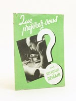 Que préférez-vous pour vos voyages de demain ? [ 1946. La SNCF organise sa première enquête voyageurs ]