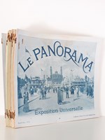 Le Panorama - Exposition Universelle , Nouvelle Série (lot de 24 numéros + plan pratique de l'exposition universelle de 1900 contenant tous les palais et pavillons) : n° 4 ; 5; 6 ; 7 ; 8 ; 9 ; 10 ; 12 ; 13 ; 14 ; 15 ; 16 ; 17 ; 18 ; 19 ;