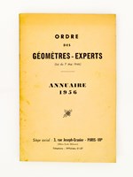 Annuaire 1956 [ Ordre des Géomètres-Experts ]