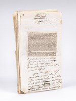 Extraits du manuscrit autographe des articles rédigés par Hippolyte Lucas consacrés à Blaise Pascal, l'Abbé de l'Espée, Washington, Gutenberg, Sully, Pestallozi, Davy, Saint Ignace de Loyola [ Texte de chapitres d