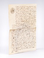 [ Quand Eugène de Mirecourt cherche à se faire payer par l'éditeur Edouard Dentu. Copie d'acte d'huissier ] 'L'an 1863 le 22 avril ; en vertu de l'ordonnance dont copie précède, et à la requête de M. Eug&eg