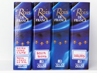 Les Rois de France (lot de 4 classeurs, complet des 6 première sections, sur 7)