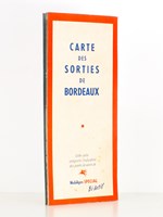 Carte des sorties de Bordeaux - Carte de la région de Bordeaux ( cette carte comporte l'indication des points de vente de Mobilgas Spécial Bi-actif )