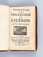 Traduction des Paradoxes de Cicéron