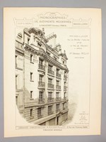 Monographies de Bâtiments Modernes - 272e numéro : Maison à loyer rue du Bourg-Tibourg n° 21 et rue de Moussy à Paris ; Maison Boulevard Raspail N° 229 à Paris.