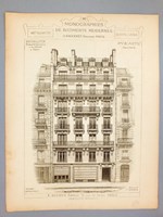 Monographies de Bâtiments Modernes - Maison à loyer, Boulevard St Germain et rue Danton, à Paris, Mr. V. Blavette Architecte