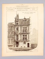 Monographies de Bâtiments Modernes - Hôtel Rue Juliette Lamber N° 12, Paris, Mr. Pradier Architecte