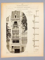 Monographies de Bâtiments Modernes - Maison Rue Saint-Denis N° 44 à Paris, M. Emile Blanchard, Architecte du Gouvernement.