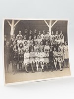 Photographie de la 3ème Classe, Ecole Publique de Fille, Cours de la Somme, à Bordeaux, Année 1933