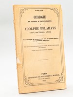 31 Mai 1854 Catalogue de Livres à prix Réduits de Adolphe Delahays 4 et 6 rue Voltaire, à Paris