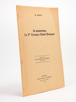 In memoriam. Le Pr. Georges-Henri Bousquet ( extrait de la Revue économique du Sud-Ouest n° 2, 1978 ) [ exemplaire dédicacé de l'auteur ]