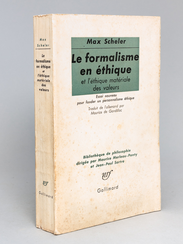 Scheler Max Gandillac Maurice De Le Formalisme En éthique Et Léthique - 