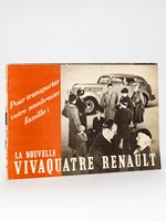 [ Lot de 3 brochure publicitaires Renault vers 1939 ] La Juvaquatre Renault. La voiture 4 places la plus économique et la plus agréable [ Avec : ] La Nouvelle Primaquatre-Sport Renault, la Voiture qui double ! 125 à l'heure, Assurance