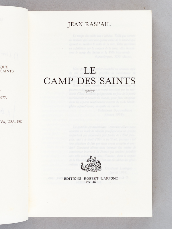 camp of the saints raspail